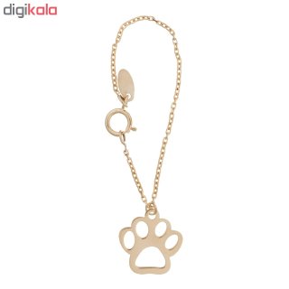 آویز ساعت طلا 18 عیار زنانه طرح رد پا کد SG483 — تصویر 2 از 2