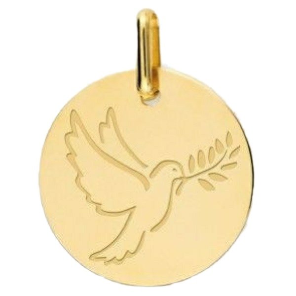 آویز گردنبند طلا 18 عیار زنانه قیراط طرح پرنده کد GH2491 — تصویر 1 از 3