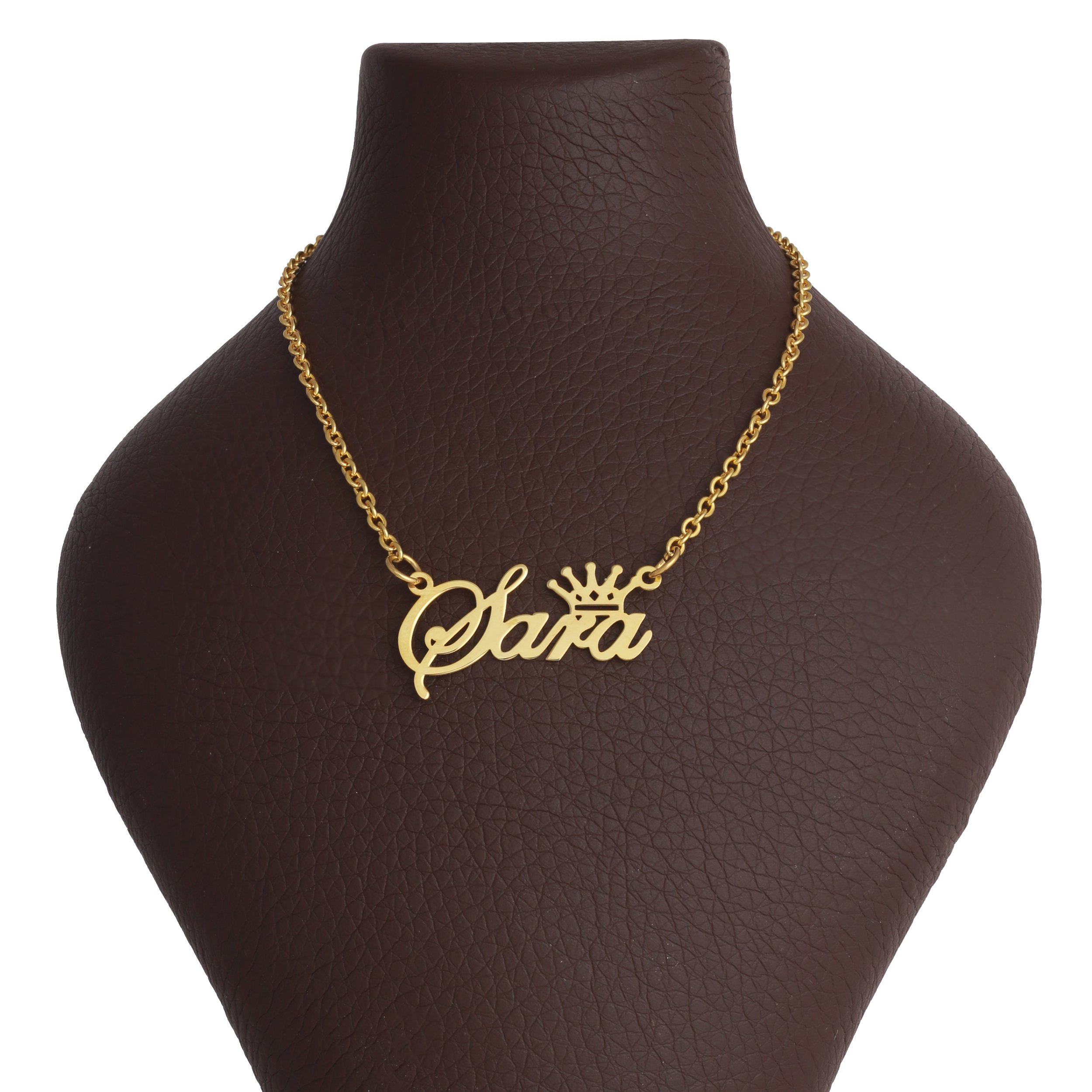 گردنبند طلا 18 عیار زنانه مدل سارا P1085 — تصویر 1 از 4