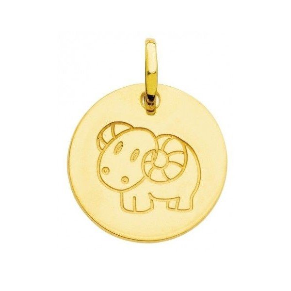 آویز گردنبند طلا 18 عیار زنانه قیراط طرح قوچ کد GH2483 — تصویر 1 از 3