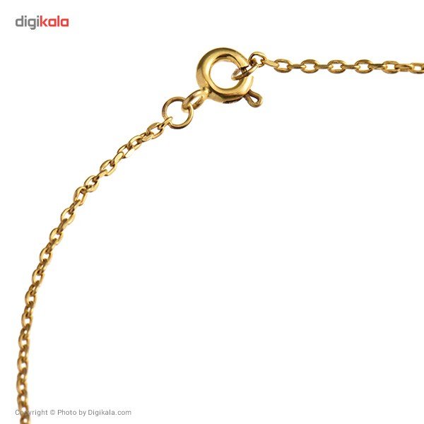 گردنبند طلا 18 عیار زنانه با زنجیر حلقه‌ای (فلامینگو) نیکان گلد مدل فرشته عشق — تصویر 6 از 8