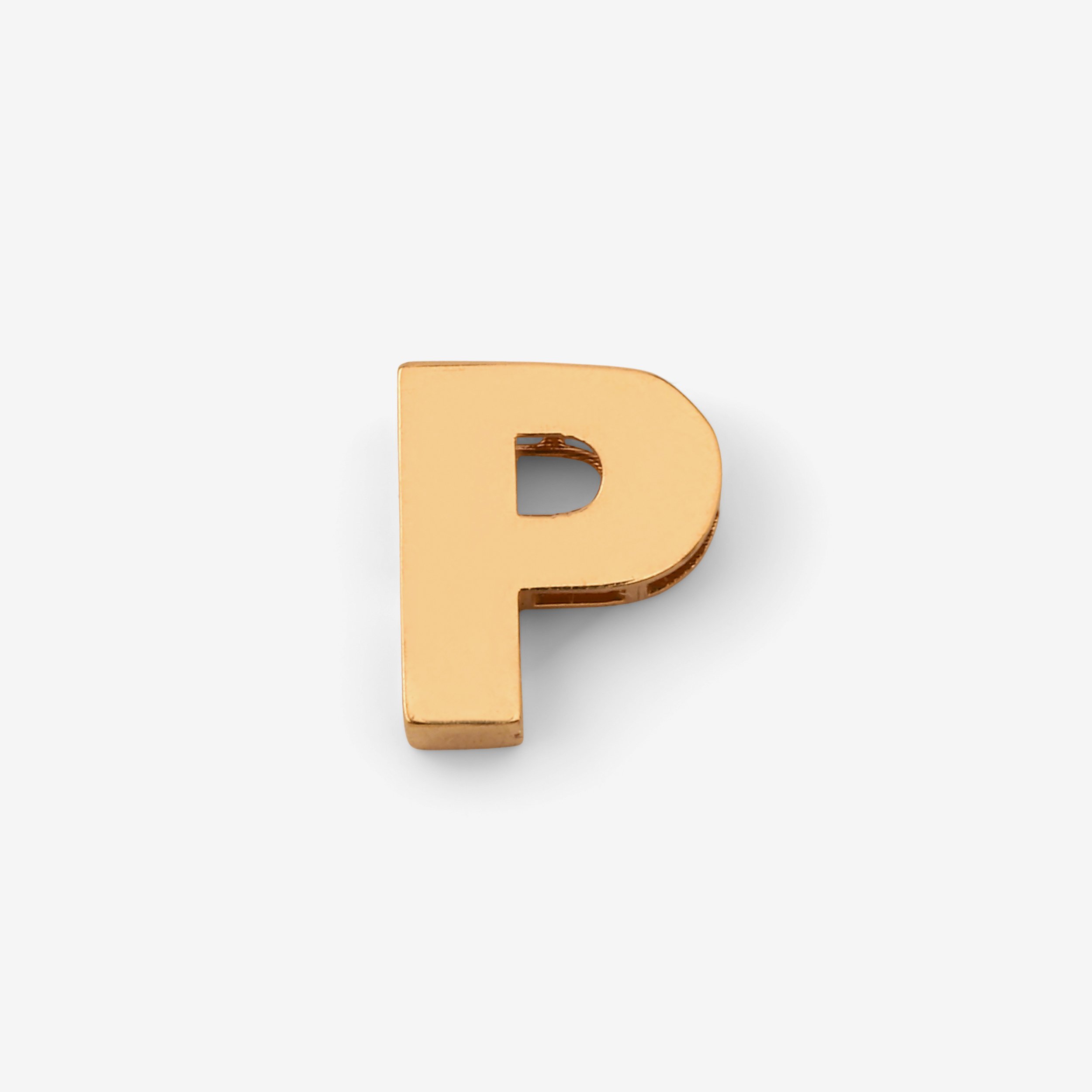 آویز گردنبند طلا 18 عیار زنانه نیکان گلد طرح P کد 666 — تصویر 1 از 2