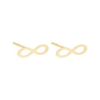 گوشواره طلا 18 عیار زنانه مدل بینهایت — تصویر 3 از 3