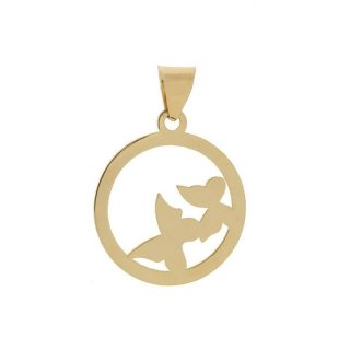نیم ست طلا 18 عیار زنانه مدل پروانه کد GH6358 — تصویر 4 از 4
