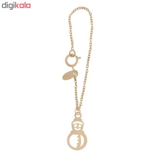 آویز ساعت طلا 18 عیار زنانه طرح آدم برفی کد SG388 — تصویر 2 از 2