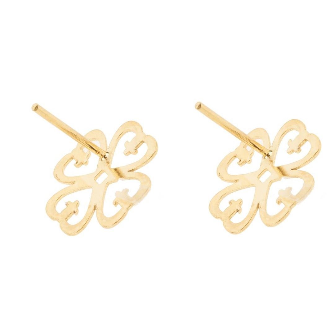 گوشواره میخی طلا 18 عیار زنانه نیکان گلد مدل NK 5689 — تصویر 2 از 4