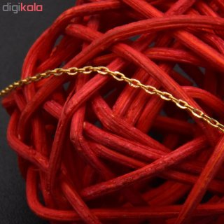 گردنبند طلا 18 عیار زنانه طرح نیم دایره کد 689M386 — تصویر 3 از 3