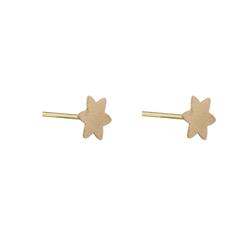 گوشواره طلا 18 عیار زنانه مدل گوشواره طلا 18 عیار زنانه قیراط مدل ستاره کد GH6254 — تصویر 3 از 4