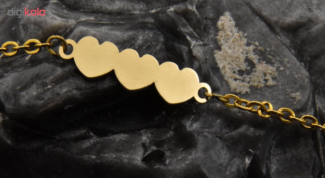 گردنبند طلا 18 عیار زنانه آرشا گالری طرح قلب کد 430A2489 — تصویر 3 از 5