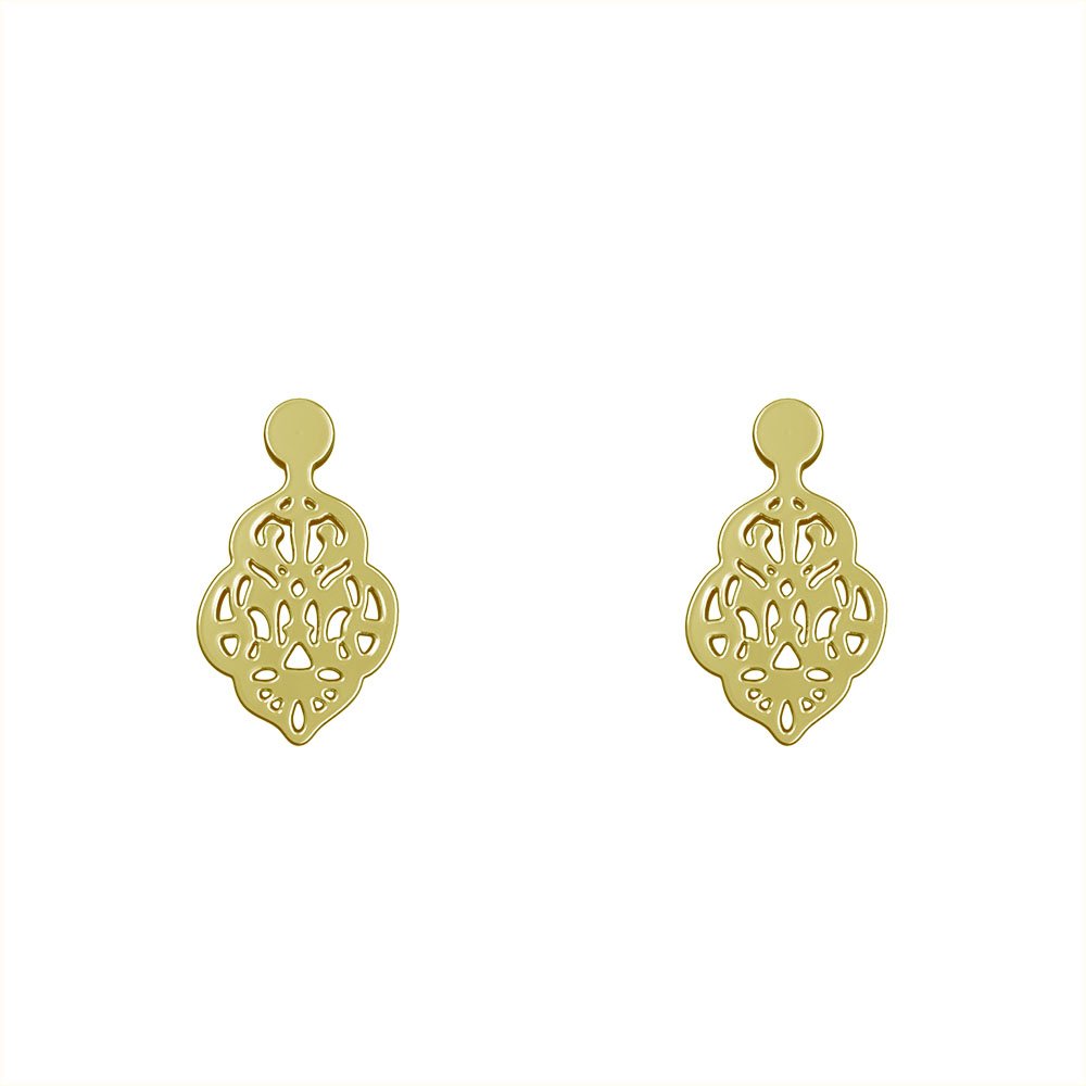 گوشواره میخی طلا 18 عیار زنانه نیکان گلد مدل NK 5689 — تصویر 1 از 4