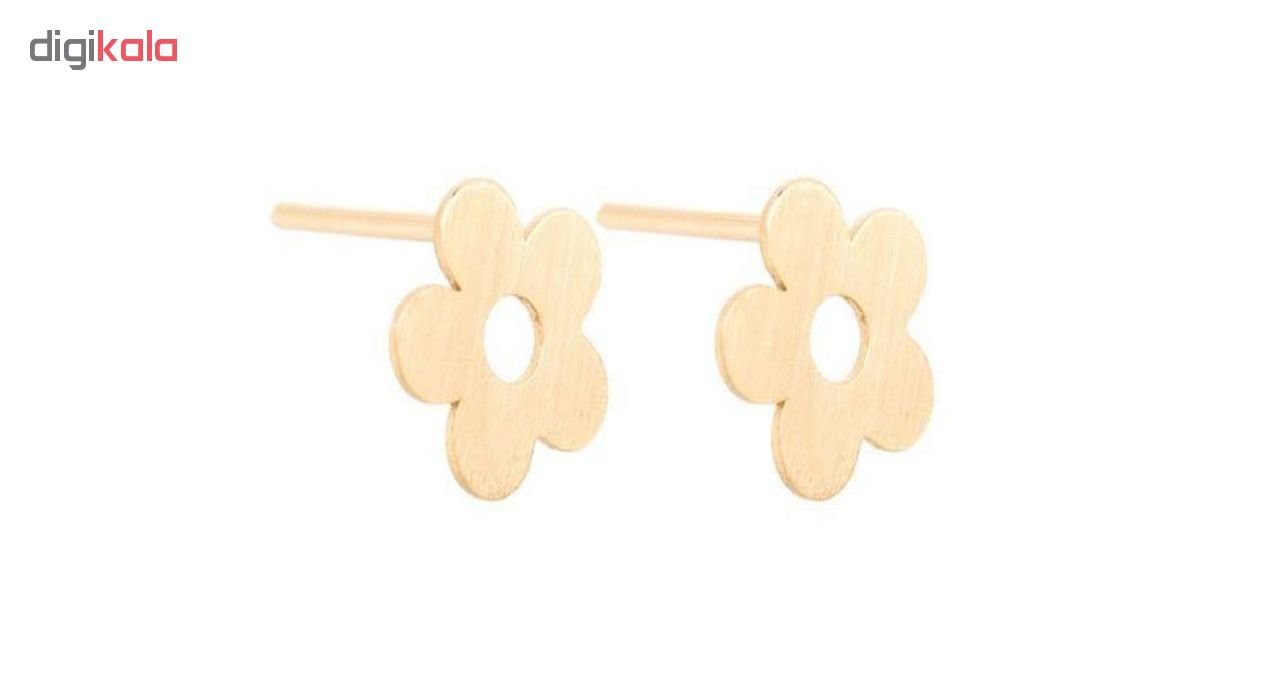 گوشواره طلا 18عیار زنانه الن مدل EL153 — تصویر 3 از 4