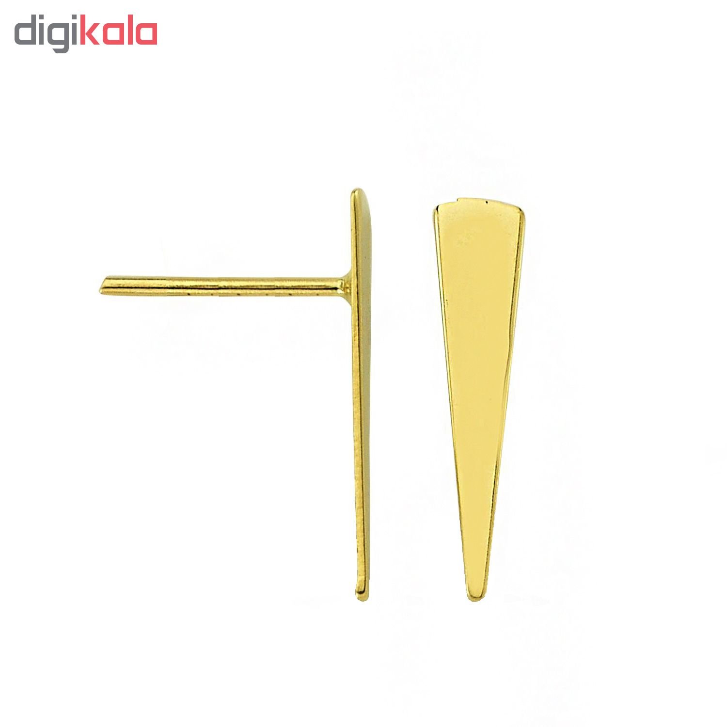 گوشواره طلا 18 عیار نیکان زر مدل GE121 — تصویر 2 از 4