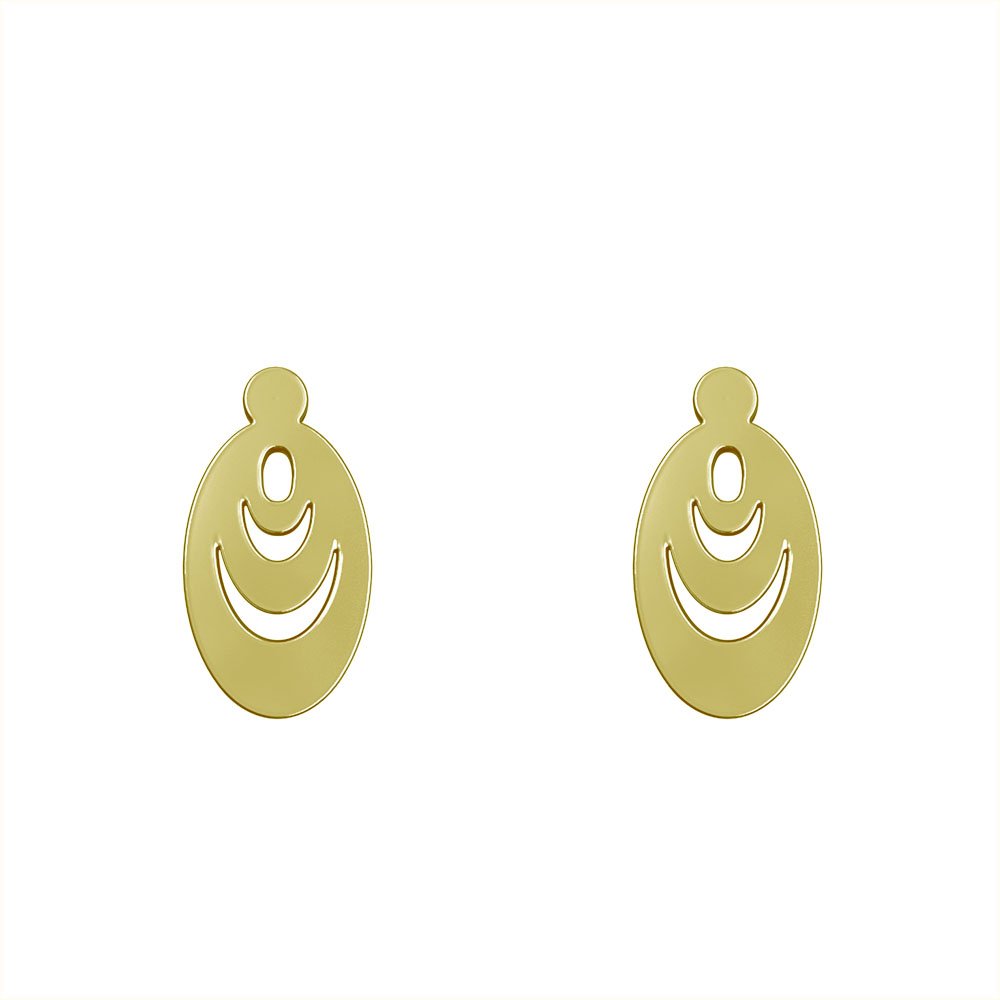 گوشواره میخی طلا 18 عیار زنانه نیکان گلد مدل NK 5689 — تصویر 1 از 4