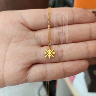 گردنبند طلا 18 عیار زنانه با زنجیر حلقه‌ای (فلامینگو) نیکان گلد مدل خورشید — تصویر 3 از 3
