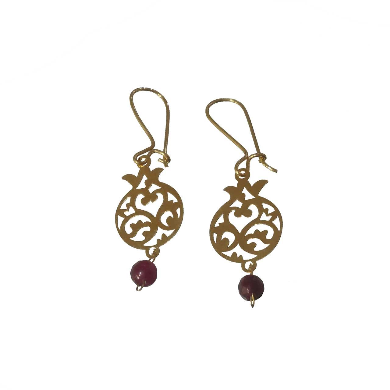 گوشواره طلا 18 عیار زنانه کانیار گالری کد 72 — تصویر 1 از 3