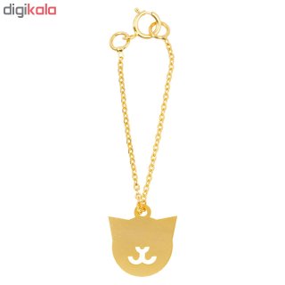 آویز ساعت طلا 18 عیار زنانه طرح گربه کد SG489 — تصویر 2 از 2
