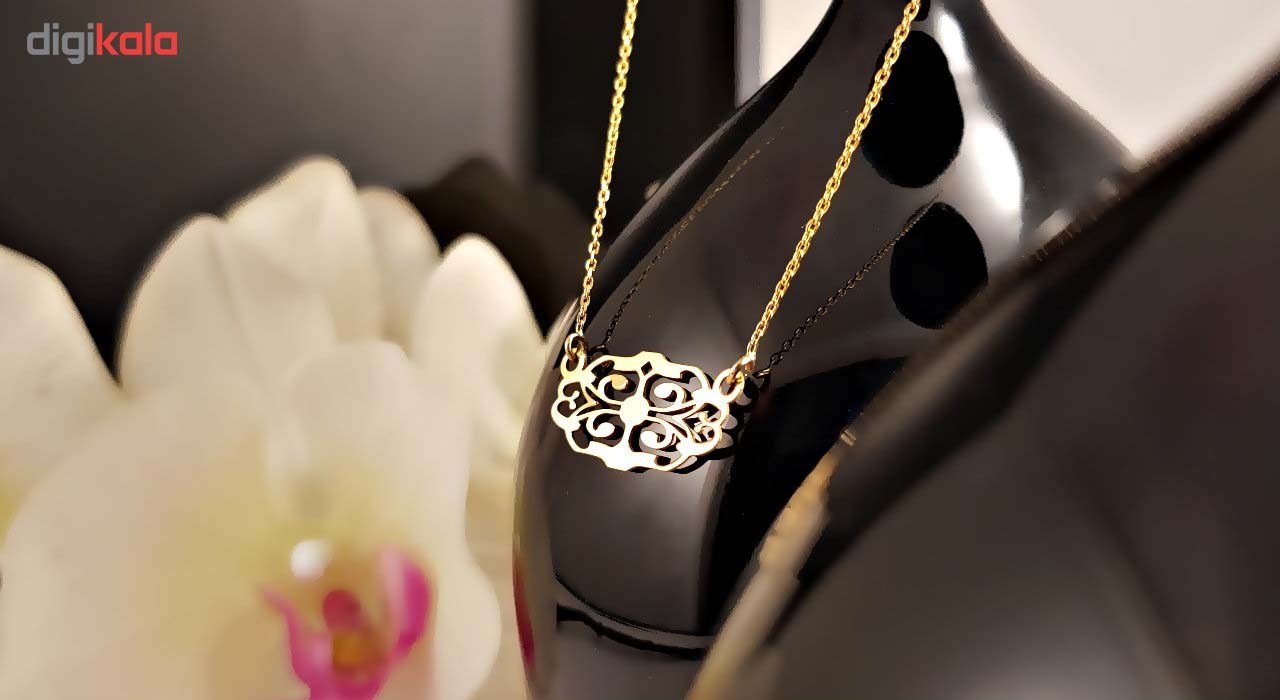 گردنبند طلا 18 عیار زنانه گالری آمانژ مدل D230 — تصویر 2 از 3