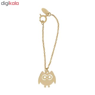 آویز ساعت طلا 18 عیار زنانه طرح جغد کد SG554 — تصویر 2 از 2