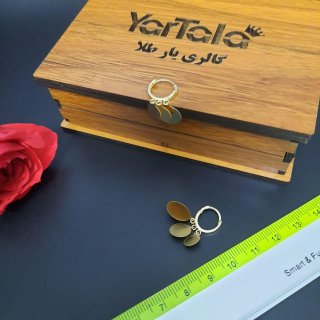 گوشواره طلا 18 عیار زنانه گالری یارطلا کد AG27-8 — تصویر 8 از 8