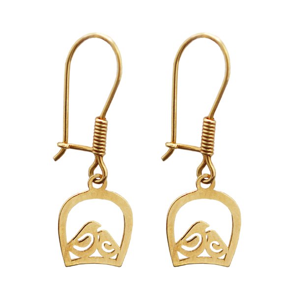 گوشواره طلا 18 عیار زنانه گالری مرجان مدل 1052 — تصویر 1 از 3