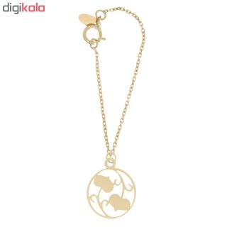 آویز ساعت طلا 18 عیار زنانه طرح گل کد SG365 — تصویر 2 از 2