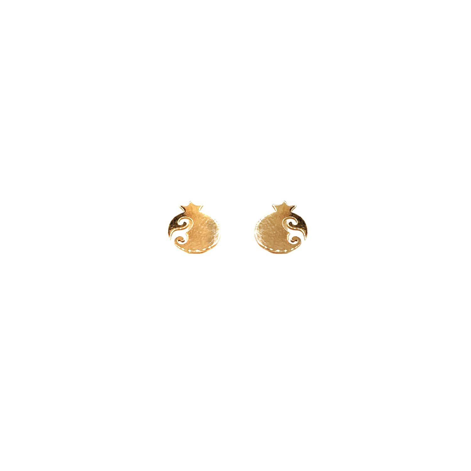 گوشواره طلا 18 عیار زنانه مدل انار کد Es5108 — تصویر 3 از 4