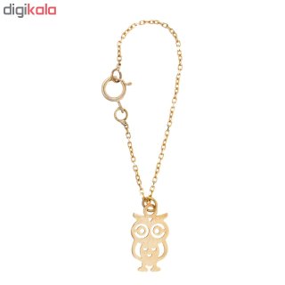 آویز ساعت طلا 18 عیار زنانه طرح جغد کد SG548 — تصویر 2 از 2