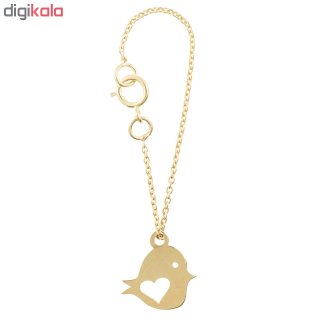آویز ساعت طلا 18 عیار زنانه طرح پرنده کد SG370 — تصویر 2 از 2