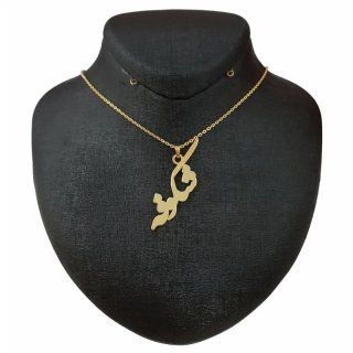 گردنبند طلا 18 عیار زنانه مدل شکوفه — تصویر 2 از 2