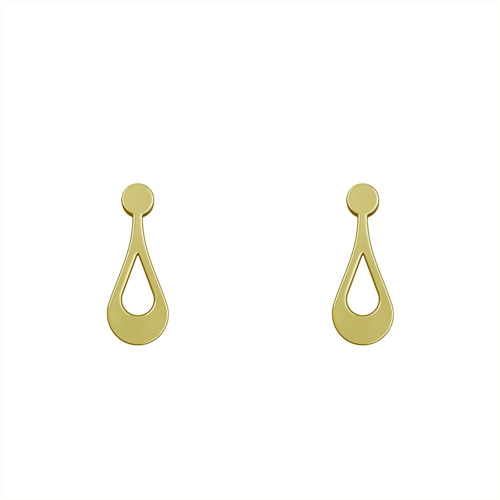 گوشواره میخی طلا 18 عیار زنانه نیکان گلد مدل NK456 — تصویر 1 از 4