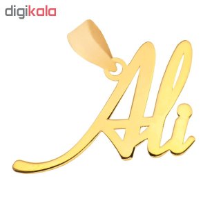 گردنبند طلا 18 عیار طرح اسم علی — تصویر 2 از 2