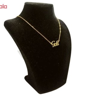 گردنبند طلا 18 عیار زنانه طرح اسم گلی کد UN0034 — تصویر 3 از 3