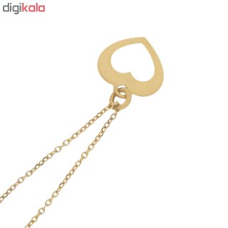 آویز ساعت طلا 18 عیار زنانه طرح قلب کد SG316 — تصویر 3 از 3
