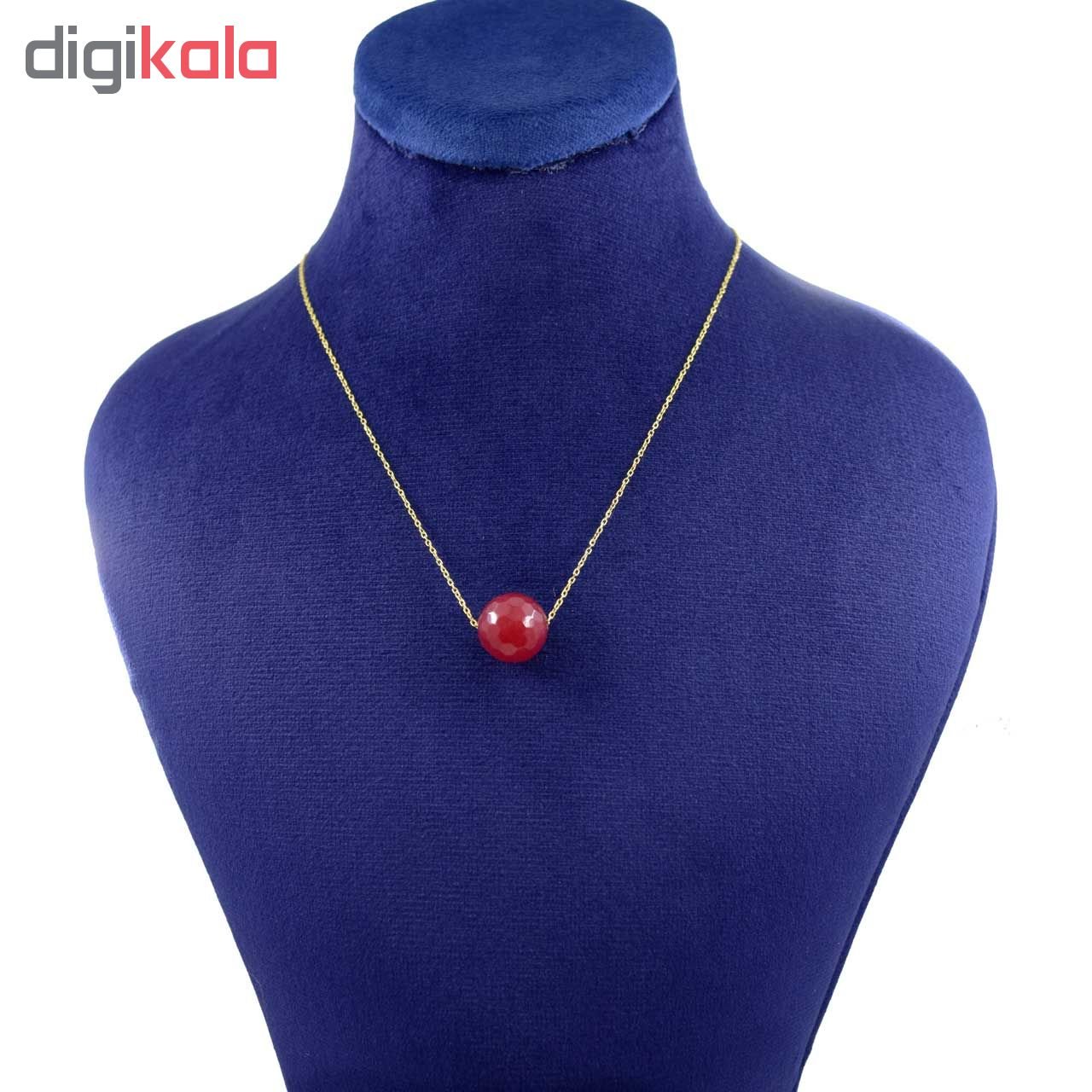 گردنبند طلا 18 عیار زنانه با زنجیر حلقه‌ای (فلامینگو) نیکان گلد مدل NK 5689 — تصویر 3 از 4
