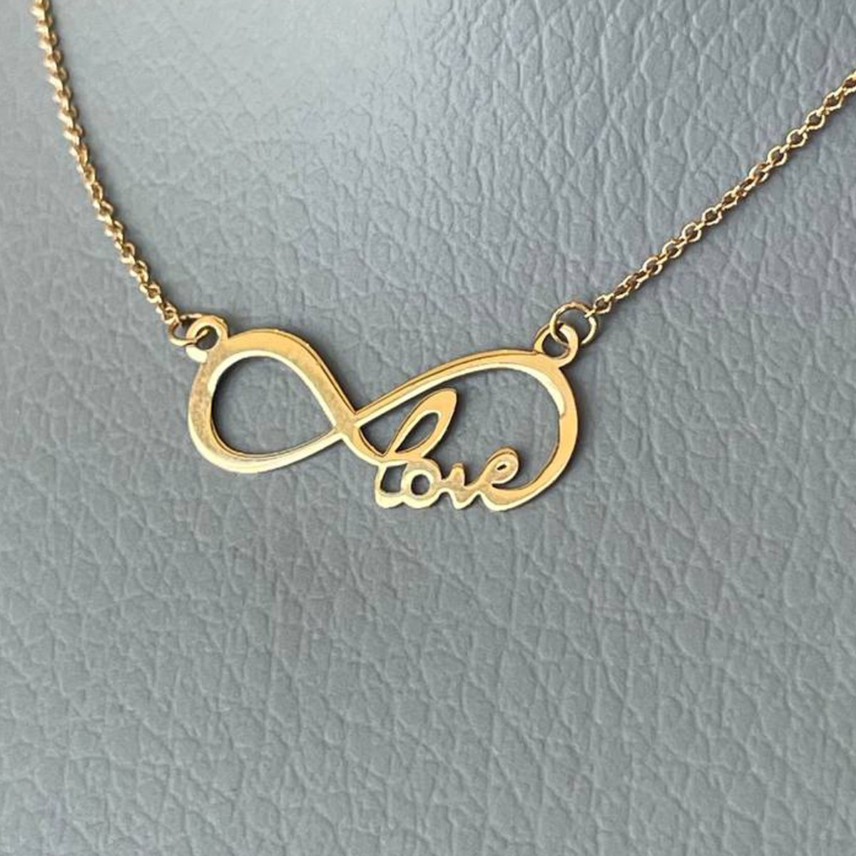گردنبند طلا 18 عیار زنانه با زنجیر حلقه‌ای (فلامینگو) نیکان گلد مدل بینهایت — تصویر 2 از 3