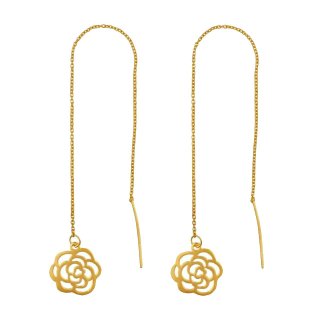 گوشواره طلا 18 عیار زنانه مدل M11 — تصویر 2 از 2