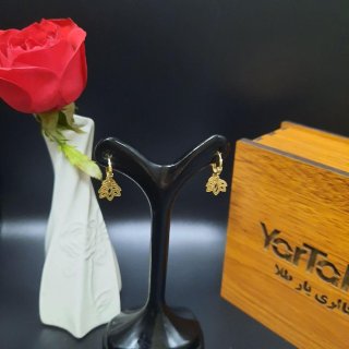 گوشواره طلا 18 عیار زنانه گالری یارطلا کد AG27-6 — تصویر 8 از 8