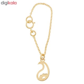 آویز ساعت طلا 18 عیار زنانه طرح بته جغه کد SG381 — تصویر 2 از 2