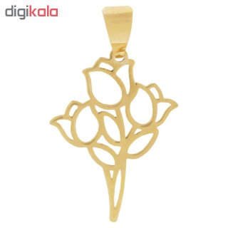 آویز گردنبند 18 عیار آریاگلد مدل R118 — تصویر 2 از 2