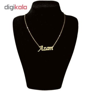 گردنبند طلا 18 عیار زنانه طرح اسم اعظم کد UN0039 — تصویر 2 از 2