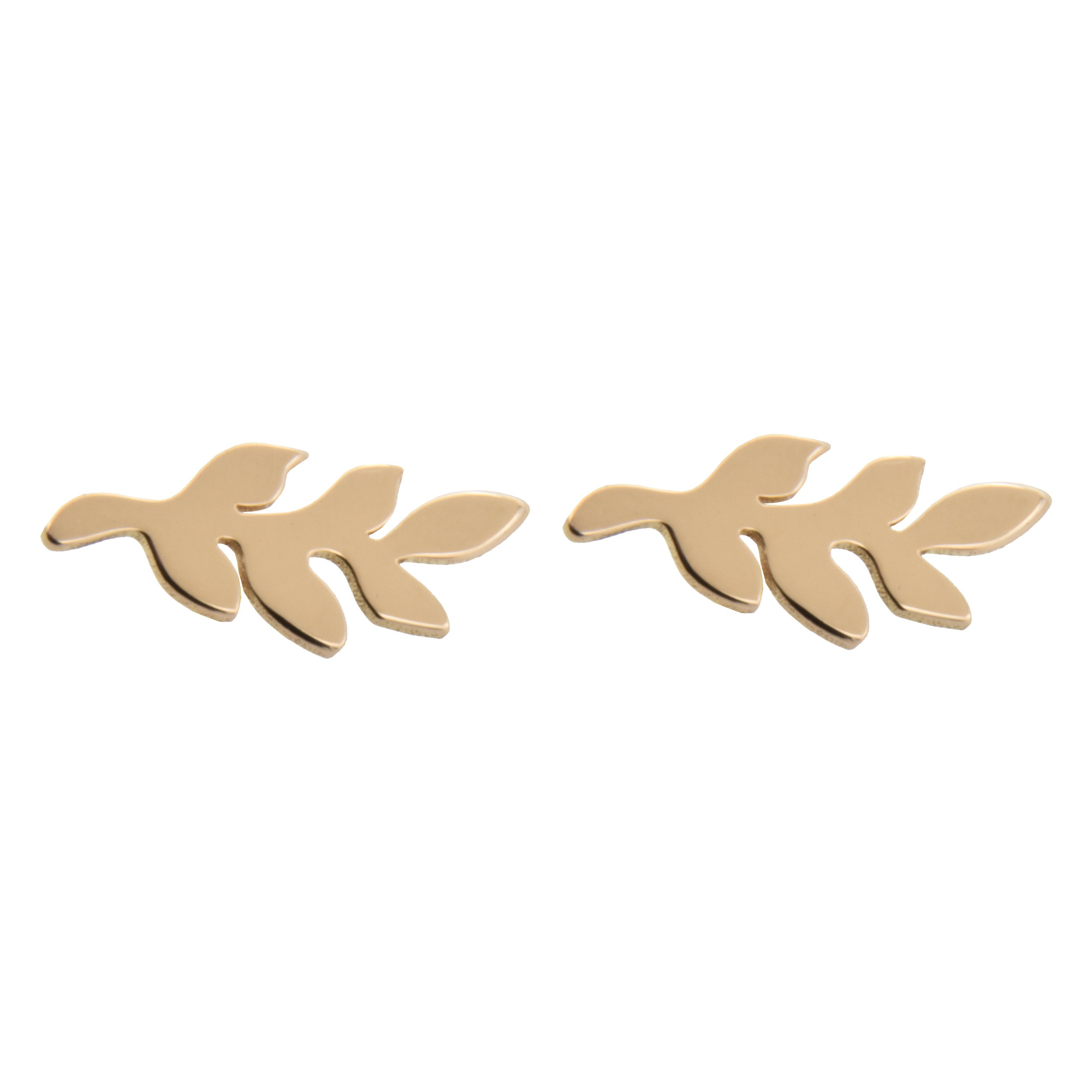 گوشواره طلا 18 عیار زنانه مدل برگ زیتون  P682 — تصویر 1 از 2