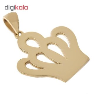 آویز گردنبند طلا 18عیار زنانه طرح تاج کد SG233 — تصویر 3 از 3