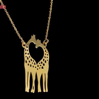 گردنبند طلا 18 عیار زنانه طرح زرافه کد UN0050 — تصویر 3 از 3