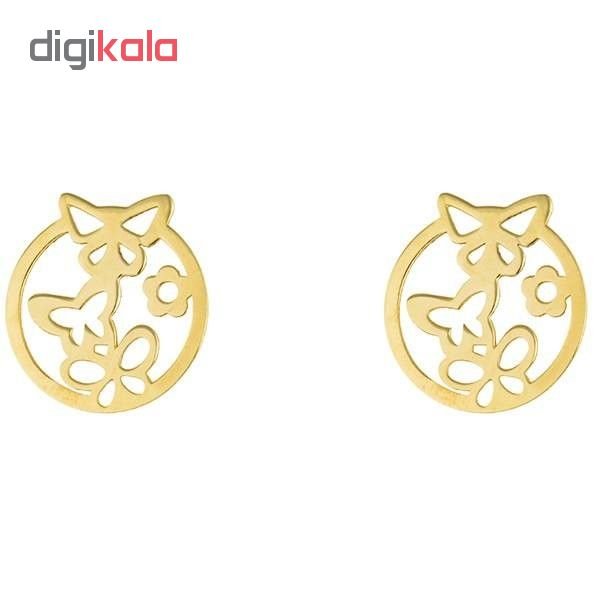 نیم ست طلا 18 عیار زنانه طرح پروانه کد SG570 — تصویر 5 از 6
