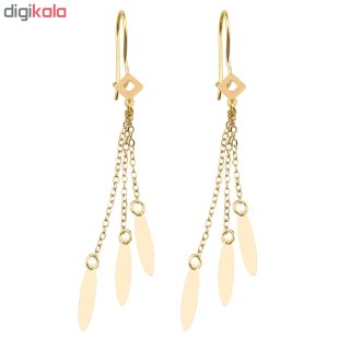 گوشواره طلا 18 عیار زنانه کد EA192 — تصویر 3 از 3