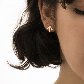 گوشواره طلا 18 عیار زنانه مدل نشان — تصویر 2 از 2