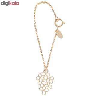 آویز ساعت طلا 18 عیار زنانه طرح گل کد SG330 — تصویر 2 از 2