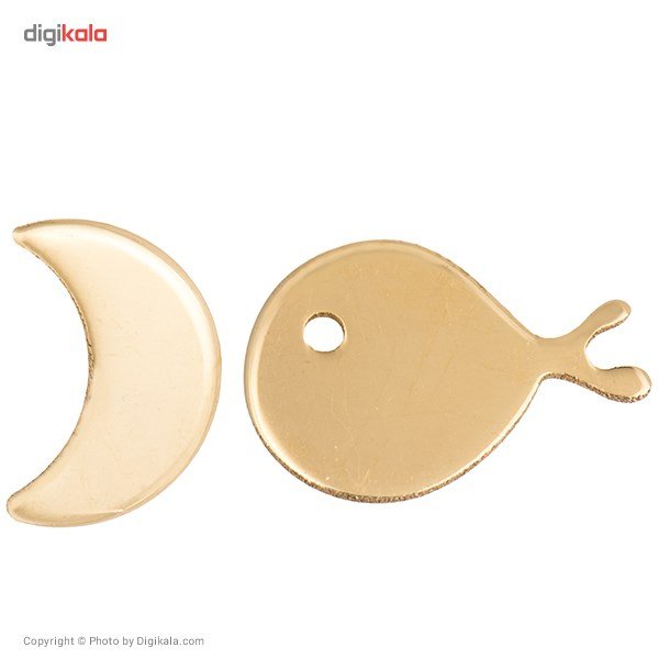 گوشواره طلا 18 عیار زنانه مدل EG16 — تصویر 2 از 3