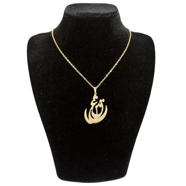 گردنبند طلا 18 عیار زنانه طرح عشق کد UN0057 — تصویر 1 از 2
