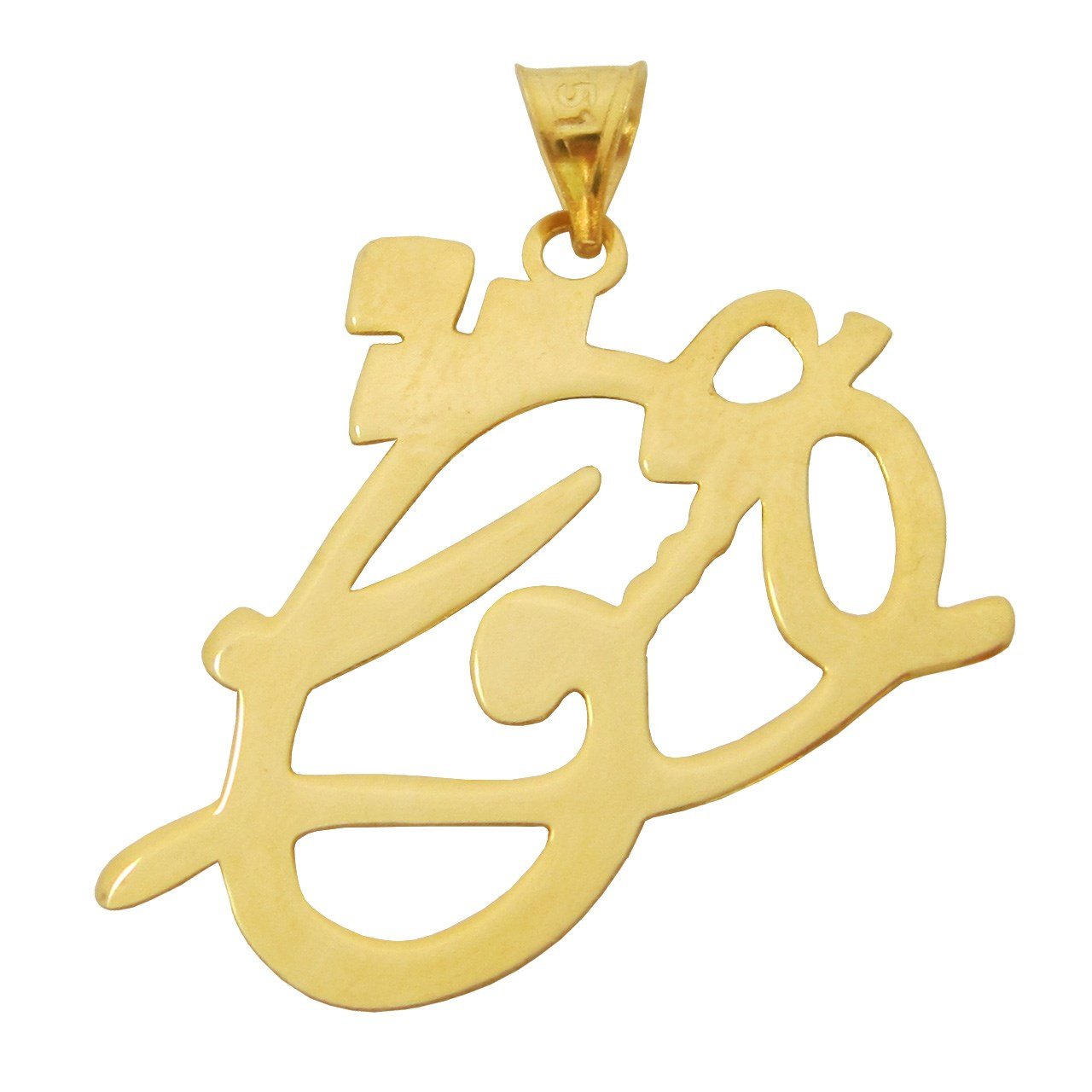 آویز گردنبند طلا 18عیار طرح عشق مدل SG058 — تصویر 1 از 3